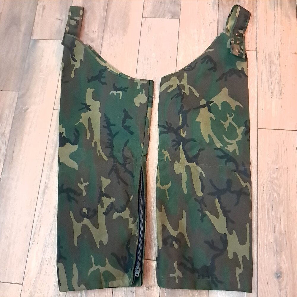 Rattlers‎ Brand Snake Proof Cordura Nylon Camouflage Chaps camo sz Husky regular